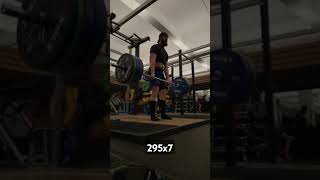 70s PLer W2W1 295x7 deadlift [upl. by Vigor675]