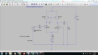 Differential amplifier using LTSPICEAnalog electronics [upl. by Ahsinrat]