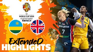 Rwanda 🇷🇼 vs Great Britain 🇬🇧  Highlights  FIBAWWC 2026 PreQualifying Tournament [upl. by Eimareg]