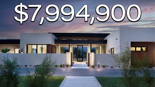 Touring a 7994900 MODERN MANSION In Paradise Valley Arizona With a Guest House [upl. by Boardman]