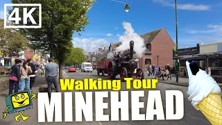 MINEHEAD Somerset UK  Town Centre to Butlins  4K Walking Tour [upl. by Arinayed]