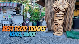 Kihei Food trucks Maui Hawaii 2024 4k tour people watching [upl. by Tristram]