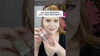 elfcosmetics NEW BRONZERIS IT PALE ENOUGH👻 elf bronzer isitpaleenough makeup beauty [upl. by Evelyn]