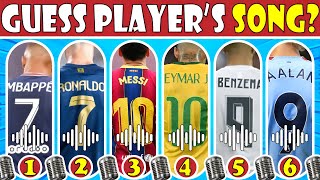 WHO Owns The SONG  Ronaldo Song Mbappe Song Messi Song Neymar Song Haaland Song  QUIZ FOOTBALL [upl. by Giorgio444]