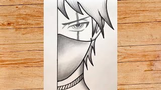 easy anime drawing with pencil  easy anime drawing with pencil for beginners [upl. by Adorl]