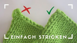 Die letzte Masche schön abketten keine lang gezogene Masche mehr stricktipp stricktip [upl. by Powel]