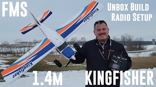 FMS  Kingfisher  14m  Unbox Build amp Radio Setup [upl. by Eidod]