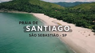 PRAIA DE SANTIAGO  SĀO SEBASTIĀO  SP BRASIL  LITORAL NORTE [upl. by Anayd]