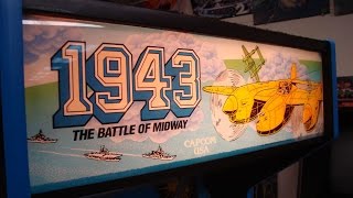 Capcoms classic 1943 Arcade Game  Gameplay artwork Dedicated Cabinet [upl. by Carlye]