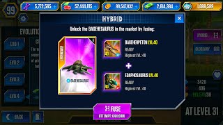 EDAPHOSAURUS UNLOCKED BAGEHERPETON VS BAGEHESAURUS SUPER BATTLE  JURASSIC WORLD THE GAME [upl. by Ebeneser]