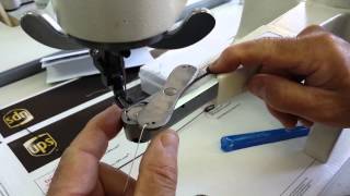 Techsew 2900 Industrial Sewing Machine  How to Insert the Bobbin [upl. by Perni75]