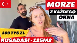 MIESZKANIE 125M2 W KUSADASI ZA 369 TYS ZŁ Z WIDOKIEM NA MORZE Z KAŻDEGO POMIESZCZENIA  AVM KUSADASI [upl. by Schou]