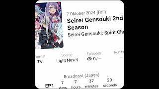 7 hari lagi seireigensouki season 2 [upl. by Verbenia]