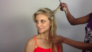 How To Apply Clip In Hair Extensions for fine thin hair [upl. by Casey]