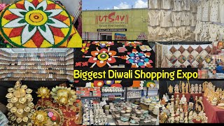 Biggest Diwali Shopping Expo  Utsav Exhibition 2024  VlogGoals [upl. by Eimmaj]