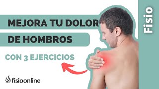 Los 3️⃣ MEJORES ejercicios para los HOMBROS Mejora tus dolores de hombros [upl. by Balliett]