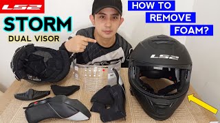 How to Remove Foam and Lens  LS2 STORM [upl. by Sedlik]