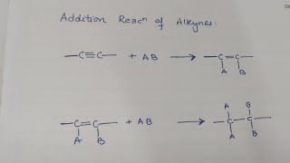 Class 11 Chemistry HYDROCARBONS REACTION OF ALKYNES CBSE [upl. by Subak]