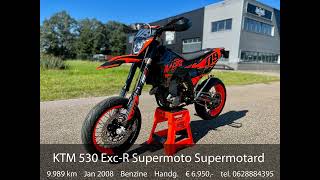 KTM 530 ExcR Supermoto Supermotard A2 Rijbewijs [upl. by Erving670]