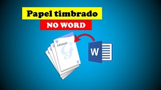 como fazer PAPEL TIMBRADO NO WORD [upl. by Eussoj]