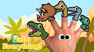 Dinosaur Finger Family  Kids Songs and Nursery Rhymes [upl. by Liauqram]