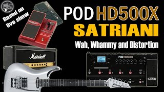 Line 6 POD HD500X SATCHBased Whammy Wah Distortion FREE Settings [upl. by Snyder]