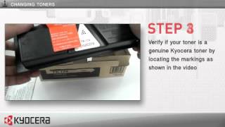 How To Change Toners for Kyocera FS1120D  FS1320D Series Laser Printers [upl. by Lexerd576]