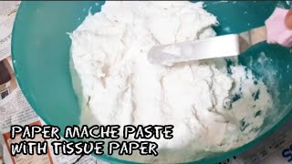 How to make Paper Mache  Original Mache Recipe  Paper Mache from Tissue Paper  Sparky Designs [upl. by Annaitsirk794]