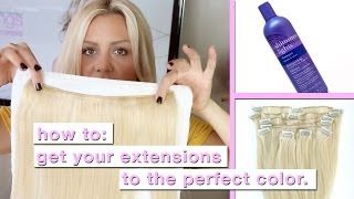 How to Tone Extensions to Match your Hair Perfectly [upl. by Nnyw]