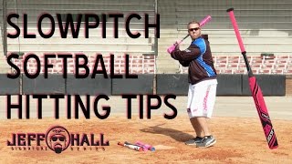 Jeff Hall Softball Hitting Tips  Grip Swing and Followthrough [upl. by Novla]