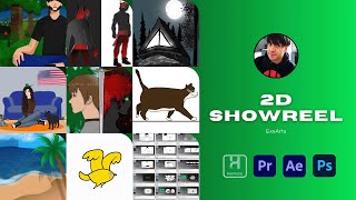 2D Showreel 2024  Concept Design  Animation [upl. by Bael]