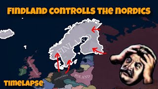 What if Finland controlled the Nordic States  Hoi4 Timelapse [upl. by Rebel185]