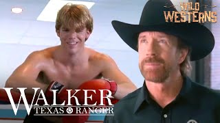 Walker Texas Ranger  Walker Knocks Out Two Goons With One Kick ft Chuck Norris  Wild Westerns [upl. by Nauqat]