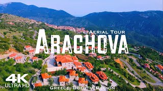 ARACHOVA 🇬🇷 Αράχωβα 2023 Drone Aerial 4K  Greece Βοιωτία Ελλάδα [upl. by Arik]