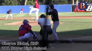 CHEYNE BICKEL PROSPECT VIDEO RHP WTDWYER HIGH SCHOOL [upl. by Llehsar]