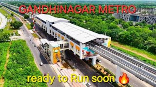 Gandhinagar metro update 2024 gandhinagarmetro [upl. by Ocsirf108]