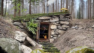 Building a stone hut in a secret location [upl. by Ahsuoj199]