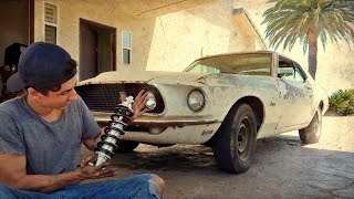 Lowering my 1969 Mustang with Coilovers [upl. by Ajed7]