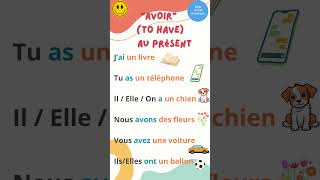 Conjuguer quotAVOIRquot au présent en 1 min  Conjugating quotTO HAVEquot in the Present Tense in 1 min [upl. by Maon752]