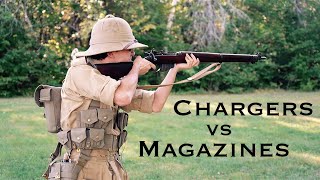 Loading the LeeEnfield Chargers vs Magazines [upl. by Ferreby]