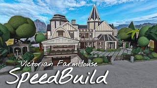 Bloxburg Victorian Family Farmhouse Full Speedbuild 480k [upl. by Faucher]