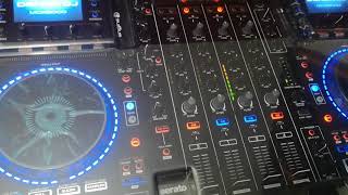 Traktor 3 and Denon MCX8000  vinyl scratch control working [upl. by Ahsimet102]