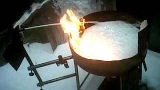 Solberg Rehealing foam small Scale fire Test Isopropanol [upl. by Adnor]