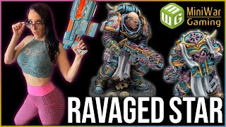 Warhammer 40k Mini Painting Tutorial  MiniWarGaming Ravaged Star [upl. by Estell]