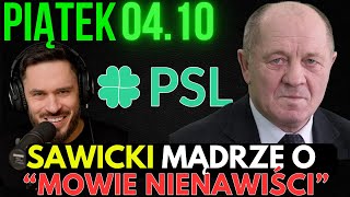 PIĄTEK 4 PADZIERNIKA 2024 SPRAWKI RANO  Bunt PSLu w Uśmiechniętej Koalicji Biskup poucza Papieża [upl. by Jestude]