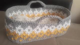 Crochet moses baskets DIY [upl. by Ameen]