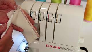 Singer 14CG754 ProFinish Serger Overlock 29 How to Remove Overlock Stitch [upl. by Anrahs]