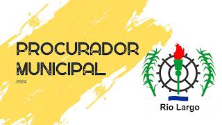 Questões Procurador municipal  Rio LargoAL 2024 [upl. by Dimo]