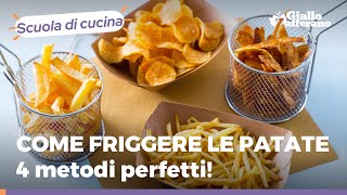 4 MODI per FRIGGERE le PATATE – A scuola di cucina 👩‍🍳👨‍🍳 [upl. by Iy]