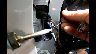 Volvo V60 D4 2017 drivers door wiring harness repair Kuskin oven johtosarjan korjaus [upl. by Lundgren]